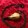 Mini Raven (Crow) Skull Replica Necklace by EtherealHeathens steampunk buy now online