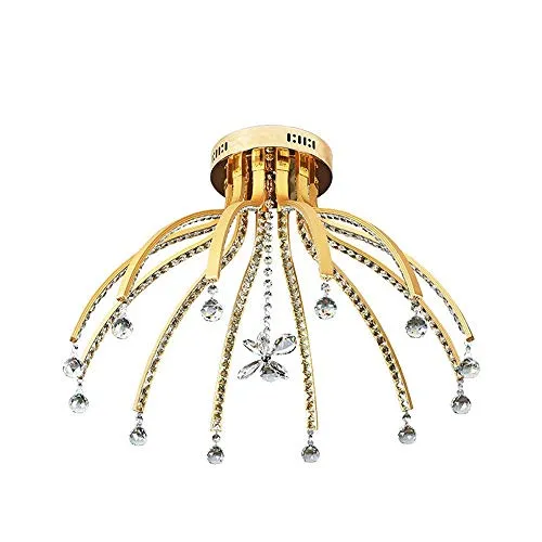 HUAQIMEI Crystal Chandeliers Ceiling Lights, 12-heads Sputnik Chandelier Hanging Lamp for Bedroom Living Room Coffee Shop Lighting And Decoration steampunk buy now online
