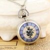DFBGL Pocket Watch Steampunk Necklace Women Pocket Watch Pendant Quartz Pocket Watch Fashion Print steampunk buy now online