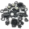 Wedding Touches 80 Mix Black/Silver Shabby Chic Resin Flatbacks Craft Cardmaking Embellishments steampunk buy now online Wedding Touches 80 Mix Black/Silver Shabby Chic Resin Flatbacks Craft Cardmaking Embellishments steampunk buy now online