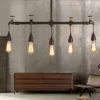 FMOGQ Industrial Ceiling Light with Old Edison Steam Tube Design for Restaurant, Commercial Decoration, Interior Decoration, E27 Chandelier (Size: 5 Lights) steampunk buy now online