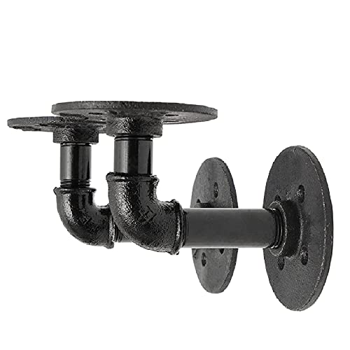 KING DO WAY 2Pcs Pipe Shelf Brackets Industrial Shelf Bracket for Bookshelf Floating Shelves Plumbing Pipe Shelf for Scaffold Board 5.12"x3.54"(13x9cm) steampunk buy now online