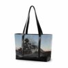 Hunihuni Laptop Tote Bag Steam Train Woman Large Capacity Canvas Shoulder Handbag fits 15.6 inch for Travel School Daily Use steampunk buy now online