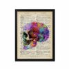 Skull Print - Skull Picture - Dictionary Art - Skull Poster - Steampunk Posters - Gift - Gifts - Wall Art - Home Decor - Frame Not Included steampunk buy now online
