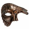 Coddsmz Masquerade Mask Steampunk Phantom of The Opera Mechanical Venetian Party Mask (Antique Copper) steampunk buy now online