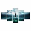 Steampunk Style 5 Piece Stretched And Framed Canvas Prints Contemporary Artwork Pictures Paintings On Canvas Wall Art For Living Room Bedroom Home Decorations-60" W X 32" H steampunk buy now online