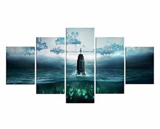 Steampunk Style 5 Piece Stretched And Framed Canvas Prints Contemporary Artwork Pictures Paintings On Canvas Wall Art For Living Room Bedroom Home Decorations-60" W X 32" H steampunk buy now online