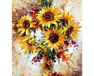 Sunflowers Digital Oil Painting by Numbers Canvas Wall Picture DIY Hand Painted 翻译结果 steampunk buy now online