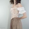 Linen Renaissance Blouse or Dress | Chemise | Pirate Blouse | Linen Shift | Off the Shoulder Blouse | Cottage Core | MADE TO ORDER by FrenchMeadows steampunk buy now online