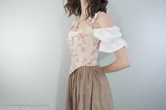 Linen Renaissance Blouse or Dress | Chemise | Pirate Blouse | Linen Shift | Off the Shoulder Blouse | Cottage Core | MADE TO ORDER by FrenchMeadows steampunk buy now online