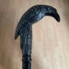 Rare Victorian RAVEN Handcrafted Walking Stick Cane-AL Steampunk Handle Walking Wooden Cane-Best Collectible Gift by VintagegiftCrafts steampunk buy now online