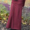 Red Skirt,Long Skirt,Steampunk Skirt,Goth Skirt,Black Skirt,Tribal Skirt,Post Apocalyptic Skirt,Goa,Alternative,Cut-out Skirt,Pixie Skirt by coisasEDGY steampunk buy now online