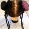 Reversible Purple and Black Bun Covers by SewFabuleux steampunk buy now online