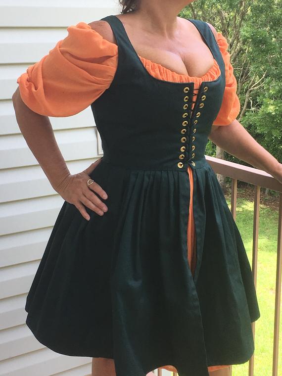 Scarlett Medieval & Renaissance Corset Style Dress Irish Dress by OpulentDesignsStore steampunk buy now online