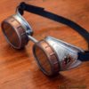 Silver and Copper STEAMPUNK GOGGLES with Copper Gears, Great for Halloween, Cosplay Costume, Birthday Gift or Post Apocalypse Sandstorm by AtomicGoggles steampunk buy now online