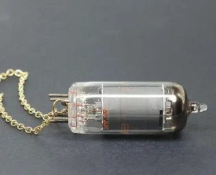 Steampunk Jewelry Necklace- Upcycled Brass Industrial Vacuum Tube Necklace, Steampunk Necklace, Radio Tube Necklace, Science Geek Gift by Tanith steampunk buy now online