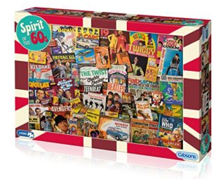 Spirit of the 60s 1000 Piece Jigsaw Puzzle | Sustainable Puzzle for Adults | Premium 100% Recycled Board | Great Gift for Adults | Gibsons Games steampunk buy now online