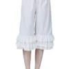 BEAUTELICATE Cotton Bloomers Pantaloons Pettipants Vintage Ruffle Shorts Culotte Slip for Women Steampunk Victorian Renaissance Costume Off White steampunk buy now online