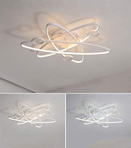 GH-YS Ceiling Light Dimmable LED Acrylic Pendant Lamp Chandelier Lighting For Living Flush Mount Fixture Home Room Bedroom 70W,White,A steampunk buy now online