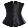 Womens Underbust Corset Top Lace Up Boned Satin Waist Trainer Cincher Bustier Bridal Lingerie With G-String XXL,B steampunk buy now online