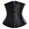 Womens Underbust Corset Top Lace Up Boned Satin Waist Trainer Cincher Bustier Bridal Lingerie With G-String XXL,B steampunk buy now online