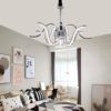 GH-YS Chandelier LED Candle Height Adjustable Shaped Crystal Aluminum Stainless Steel Ceiling Light Study Room Showroom Bedroom 100V-260V 80W,Whitelight steampunk buy now online