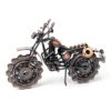 Signstek Vintage Handcrafted Iron Motorbike Model with Chainwheel as Collectible Art Sculpture for Motorcycle Lovers, Bronze Tone Metal steampunk buy now online