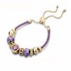 GPWDSN Bracelet Static Style Bracelet Female Woven Leather Rope Bracelet Hollow Pattern Beaded Pull Design Bracelet Artificial Crystal Bracelet women steampunk buy now online