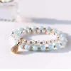 GPWDSN Bracelet Crystal Bracelet Female Silver Aquamarine Bracelet Birthday Gift For Girlfriend And Lover women steampunk buy now online