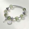GPWDSN Bracelet Natural Green Hair Crystal Bracelet Female Antique Sterling Silver Transfer Beads Crystal Bracelet Lucky Valentine's Day Gift women steampunk buy now online