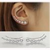 Elensan 7 Crystals Ear Cuffs Hoop Climber S925 Sterling Silver Earrings Hypoallergenic Earring steampunk buy now online