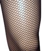 Emmas Wardrobe Black Fishnet Tights | Diamond Net Leggings with Elastic Waist | One Size Fits All (Black) steampunk buy now online