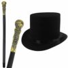 GrassVillage Victorian Style Adults / Kids Fancy Dress Set, Top Hat & Cane - PARTY, WORLD BOOK WEEK / HALLOWEEN KIT steampunk buy now online
