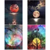 Aneco 4 Pack 5D DIY Diamond Painting by Numbers Kits Beautiful Moon Full Drill Embroidery Cross Stitch Painting for Home Decor steampunk buy now online