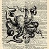 Octopus Art Print - Bathroom Art Print – Restroom Art Print - Nautical - Vintage Art Print - Vintage Dictionary Art Print - Wall Art - Gift - Artwork - Illustration - Wall Hanging - Book Print 624B steampunk buy now online