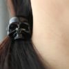 Cool Black SKULL Hair Tie | Goth Gothic Halloween | Darth Vader by onceuponaCHO steampunk buy now online