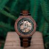 Engraved Watch | Automatic Watch | Mechanical Watch | Wood Watch | Engraved Wood Watch for Men | Steampunk Watch | Engraved Wooden Watch by WoodpeckerSpain steampunk buy now online