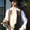 Men's White Pirate shirt by dashandbag steampunk buy now online