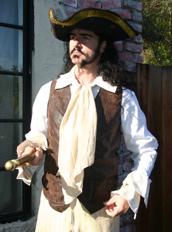 Men's White Pirate shirt by dashandbag steampunk buy now online