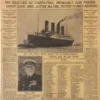 Welim Vintage Newspaper Nostalgic Poster Art Print Poster Vintage Poster Titanic Article Poster for Bar Home or Cafe Decor 2 Pcs Sets steampunk buy now online