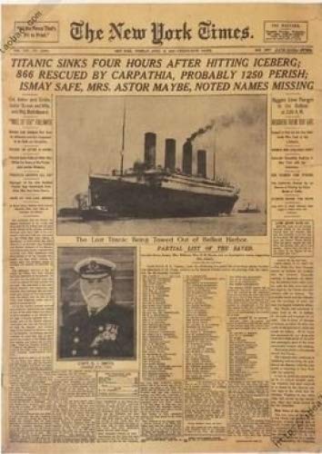 Welim Vintage Newspaper Nostalgic Poster Art Print Poster Vintage Poster Titanic Article Poster for Bar Home or Cafe Decor 2 Pcs Sets steampunk buy now online
