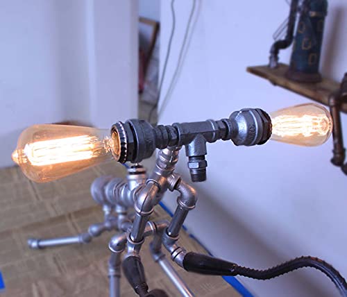 Bionic Pipe Mantis Table Lamp, Wall Lamp Industrial Style Punk Pipe Robot Table Lamp Personality Creative Decoration Led Table Lamp steampunk buy now online