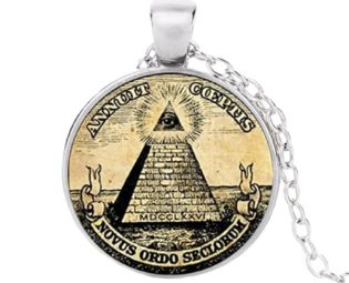 Steampunk Vintage symbol masonic illuminati antique print illustration poster glass pendant necklace fashion jewelry steampunk buy now online
