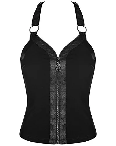 Punk Rave Womens Gothic Vest Top Black Dieselpunk Dystopian Apocalyptic Corset steampunk buy now online