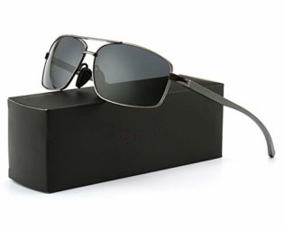 SUNGAIT Ultra Lightweight Rectangular Polarized Sunglasses Man UV400 Protection (Gunmetal Frame Gray Lens, 62) 2458 QKHUK steampunk buy now online