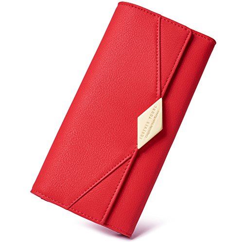 CLUCI Women Wallet Soft Leather Designer Trifold Multi Card Organizer Lady Clutch steampunk buy now online