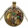 Antique Cogs Style Steampunk Necklaces Classic Cyber Victorian Punk Mens Womens Jewellery Chain and Pendant Copper Vintage Cosplay Accessories Steam Punk Jewellery Chain Necklace for Men Women steampunk buy now online