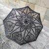 Black Crochet Umbrella, Photo Session, Victorian Parasol, Lace Umbrella, Goth Umbrella, Steampunk Umbrella, Theatre Props, Retro Vintage, by Etelina steampunk buy now online