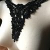 Black Lace Applique for Lyrical Dance, Ballet, Garments, Costumes, Lace Necklaces BLA 5 by MaryNotMartha steampunk buy now online
