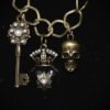 Crowned Heart and Key Necklace by CharmsBrewedByLex steampunk buy now online